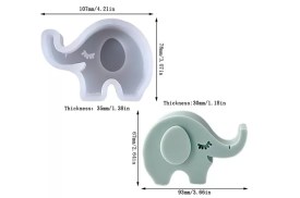 Molde silicona vela elefante